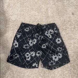 PacSun Black and White Patterned Shorts